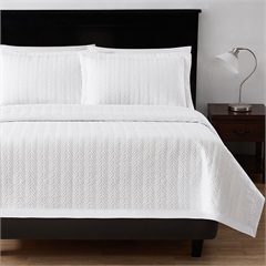 Flourish Quilt, White